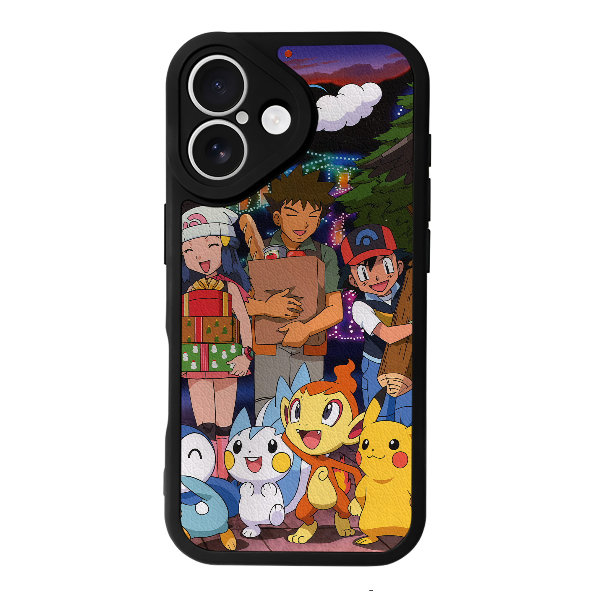 （画像用） ポケットモンスター Pokémon 【iPhone 16シリーズ対応】シリコンスマホケース（レザー調） 材質：シリコン